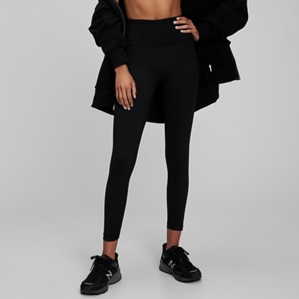 NWOT Gap Fit high rise recycled power 7/8 leggings XS Black